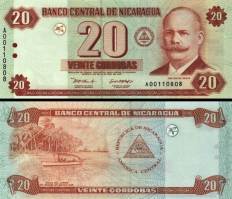 *20 Córdobas Nikaragua 2002, P192 UNC - Kliknutím na obrázok zatvorte -